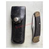 Buck 110 Pocket Knife and Sheath