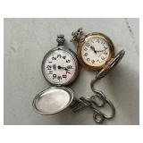 Two Train Themed Pocket Watches