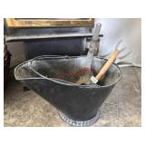 Scuttle Bucket with Shovels