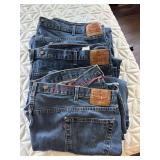 3 Pairs 56X30 Mens Levi 550's Jeans