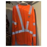 Mens Carhartt XL Tall New HiViz long sleeve