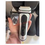 S9 PRO Braun Shaver with misc Chargers and cases