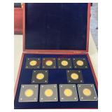 1/500oz Gold Replica 10 Coin Collection