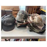 Large Ball Cap Lot, Archery, Sports, Military
