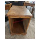 Wood End Table with Pull out table