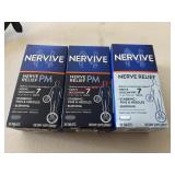 3 Bottle NEW Nervive 02/2029           (living