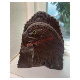 Carved Eagle head