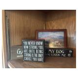 Home Decor Sign and Picture lot          (Living
