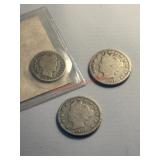 1910,1911,1914 United States V Nickels Collection