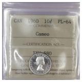 1960 Canada 10C PL-64 Comeo ICCS