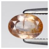 0.62ct 5.8x4.2mm Oval Natural Champagne Zircon - U