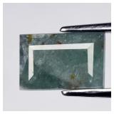 2.01ct Baguette Natural Bluish Green Tourmaline -