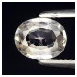 0.50ct VS Oval Natural Very Light Yellow Zircon -