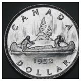 Canada Silver Dollar 1952 Uncirculated