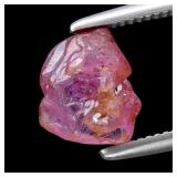 1.00ct 6.7x5.7mm Rough Purplish Pink Sapphire Gems
