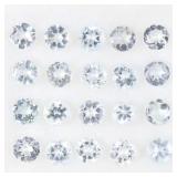 Round Cut Natural Nice Blue Aquamarine Unheated Lo