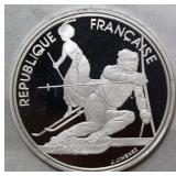 France 1992 Albertville Olympics 1990 Slalom Skier