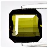 1.36ct 7x6.8mm Octagon Natural Green Tourmaline -