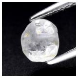 0.94ct 5.5x5.3mm Rough Unheated Light Purple Sapph