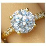 APPR $2100 10K Gold 1.77g Lab Diamond 1.1+0.08ct S