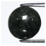 7.25ct Round Cabochon Natural Deep Green Jade - Un