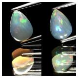 0.52ct Pear Cabochon Natural White Opal - Color Sh