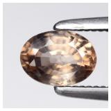 0.73ct 5.5x4mm VS Oval Natural Champagne Zircon -