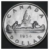 Canada Silver Dollar 1954