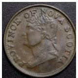 Cda Token NS-3A4 George lV 1832 Half Penny Token B