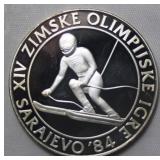 Yugoslavia 500 Dinara Sarajevo Olympics 1984 Slalo