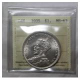 ICCS Canada Dollar 1935 MS-63