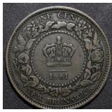 Canada New Brunswick Large Cent 1861