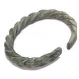 Twisted Bronze Viking Bracelet 8 cm