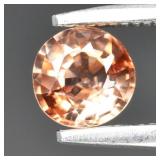 0.51ct 4.5mm VS Round Natural Light Champagne Zirc