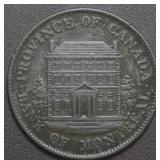 Cda Token PC-1B3 1844 Bank of Montreal Half Penny