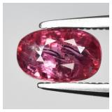 0.86ct 6.5x4.2mm Oval Natural Pink Sapphire - Unhe