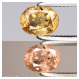 0.53ct 5x4mm Oval Natural Color Change Garnet - Un