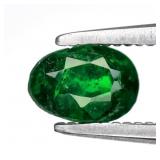 0.44ct 5x3.5mm Oval Natural Intense Green Tsavorit