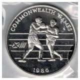 925 Silver Coin 1986 Tonga 2 Pa'Anga