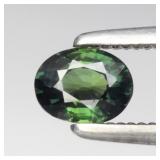 0.37ct 4.7x3.7mm VS Oval Natural Green Sapphire -