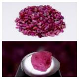 292p Lot 100.41ct t.w Rough Natural Purple Red Rub