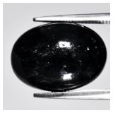 10.88ct Oval Cabochon Natural Deep Bluish Green Sa