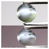 0.42ct Round Cabochon Natural Green Cat's Eye Alex