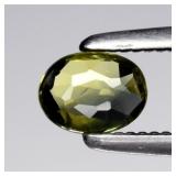 0.25ct VS Oval Natural Blue Green Sapphire - Heate
