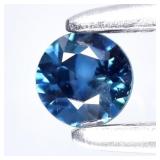 0.11ct 2.8mm Round Brilliant Greenish Blue Sapphir