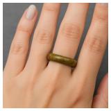 15.75ct Natural Green Brown Jade - Untreated Burma