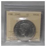 ICCS Canada Dollar 1945 VF-30