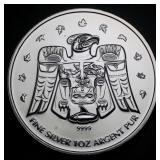 Canada $5 Vancouver Olympics 1oz Silver 2010 Thund