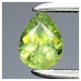 0.34ct 4.8x3.7mm Pear Brilliant Natural Green Dema
