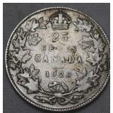 Canada 25 Cent 1920